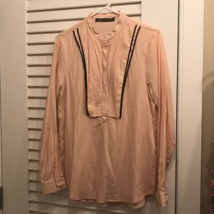 Zara light pink blouse